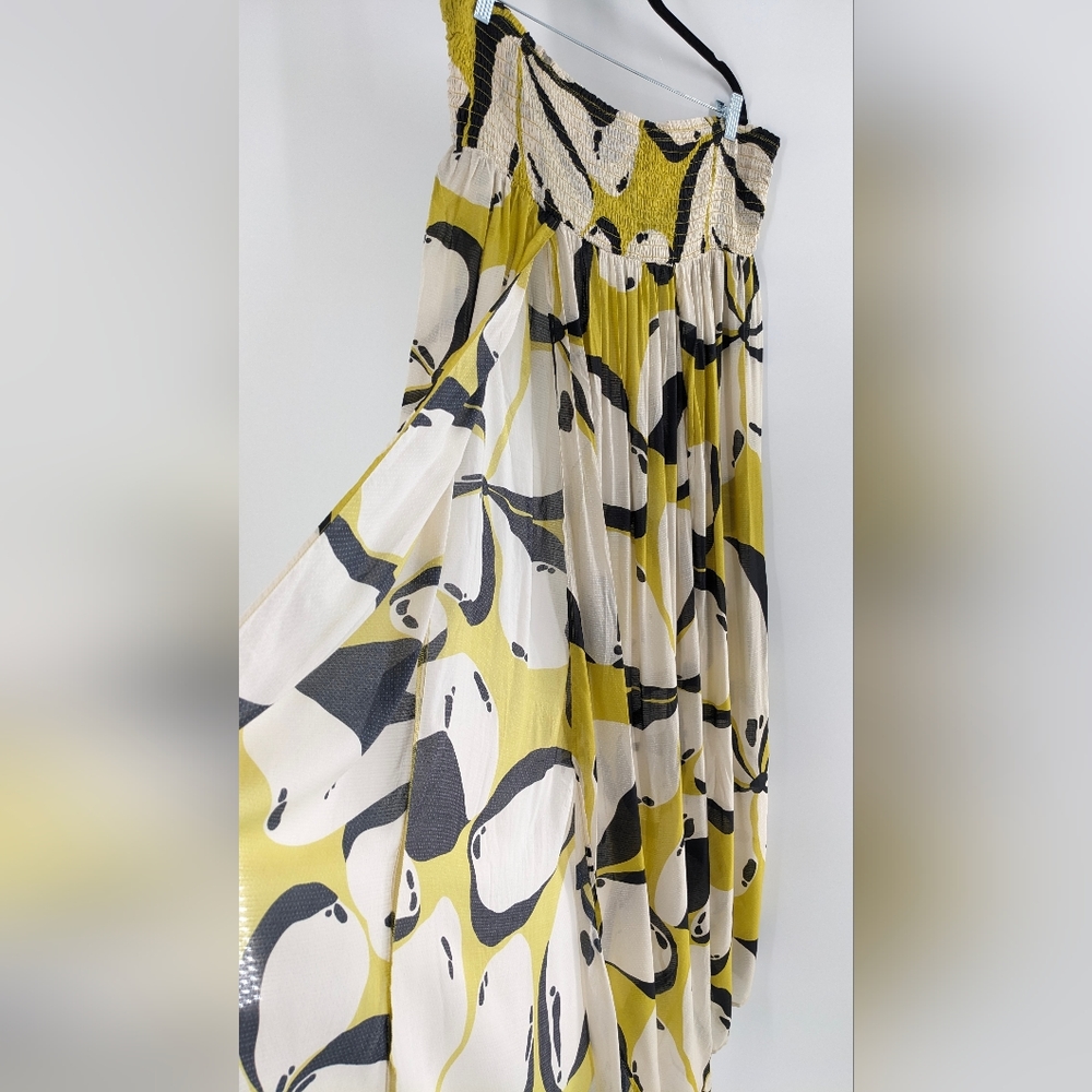 Anthropologie Yellow and Black Swim Coverup - Picture 5 of 6